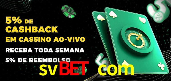 Promoções do cassino ao Vivo svbet com